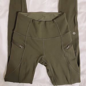 Army Green Lululemon Leggings